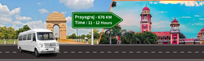 Delhi to Prayagraj Distance by Road