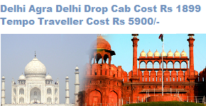Delhi Agra Drop Cab